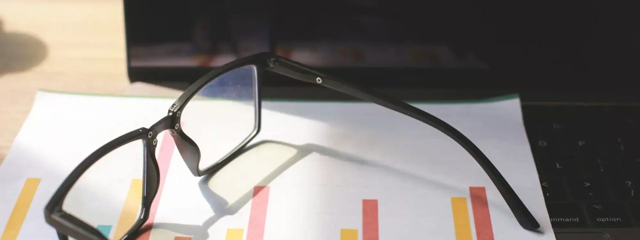 Eyeglasses on Office Desk
