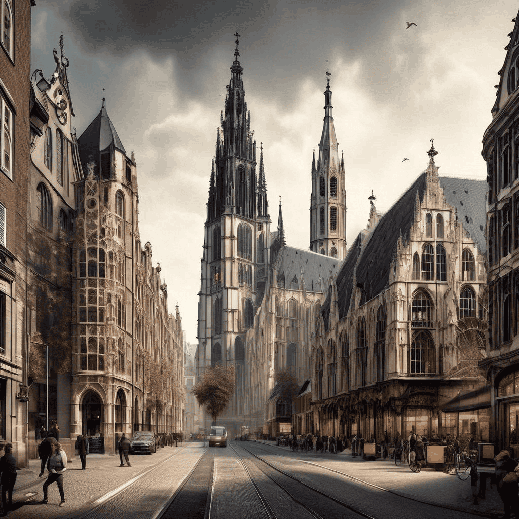 Cathedral of Our Lady of Antwerp – Wenceslaus Hollar