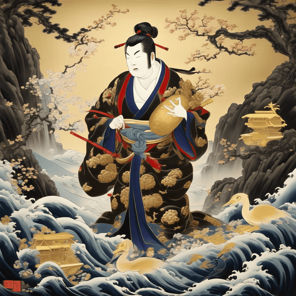 Hotei with his Treasure Bag – Hakuin Ekaku