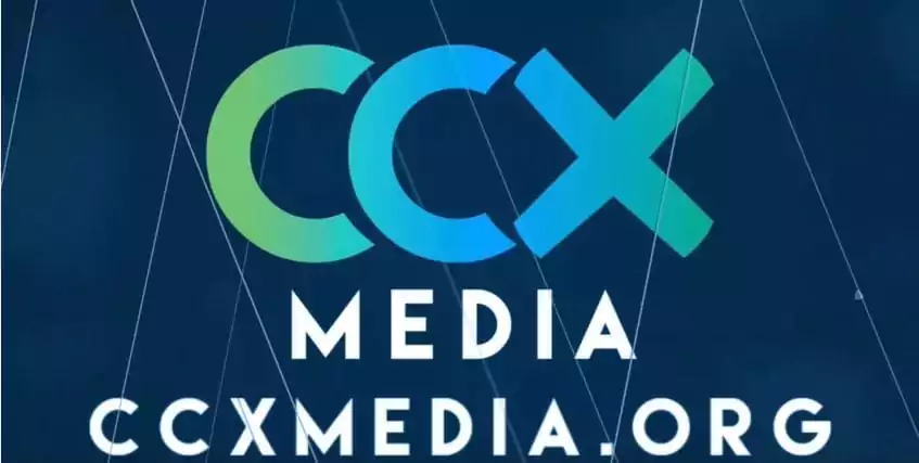 CCX Media logo with the text "CCX MEDIA" and "CCXMEDIA.ORG" on a blue background.