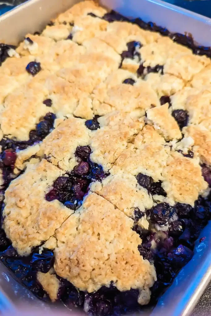 the bars blueberry lemon crumble squares cut in pan