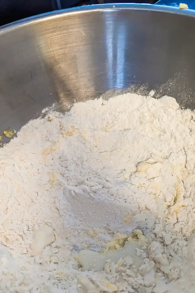adding the dry ingredients