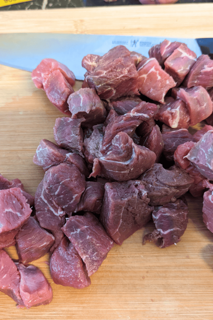 cubed steak meat