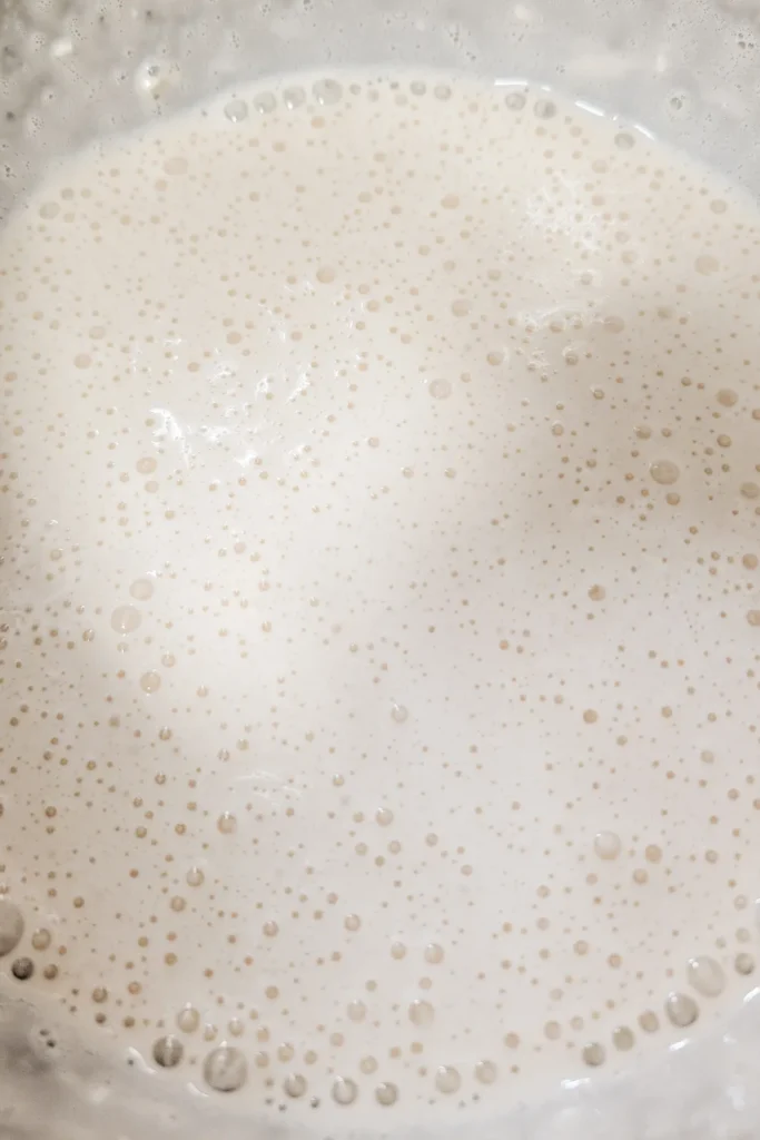 mixed together cream cheese and evaporated milk