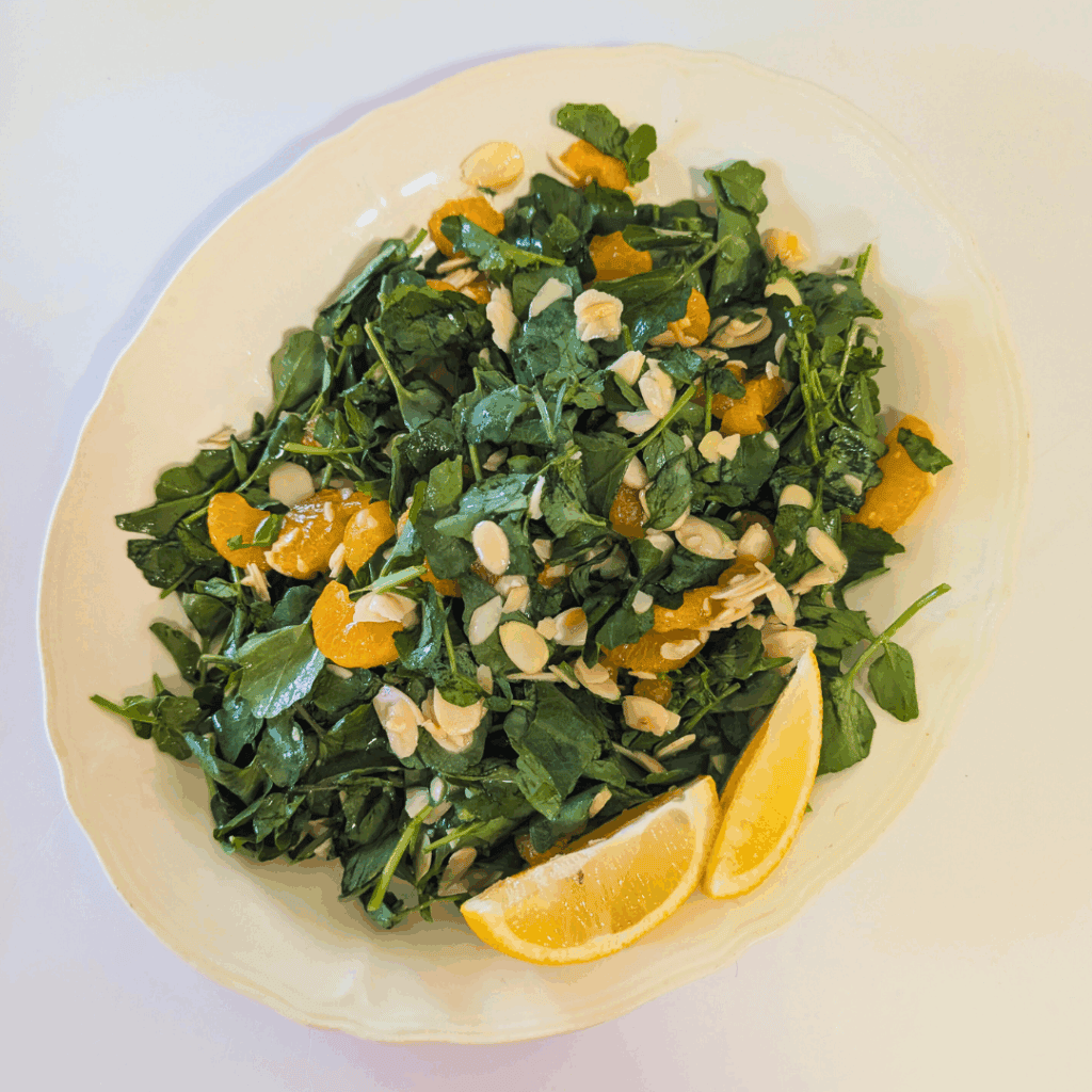 watercress salad with oranges