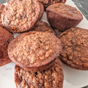 Coffee Banana Oatmeal Muffins With Chocolate Chunks