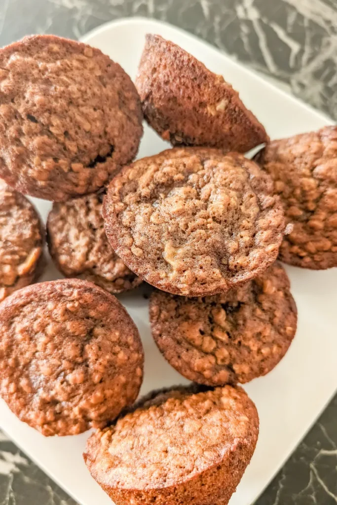Coffee Banana Oatmeal Muffins With Chocolate Chunks