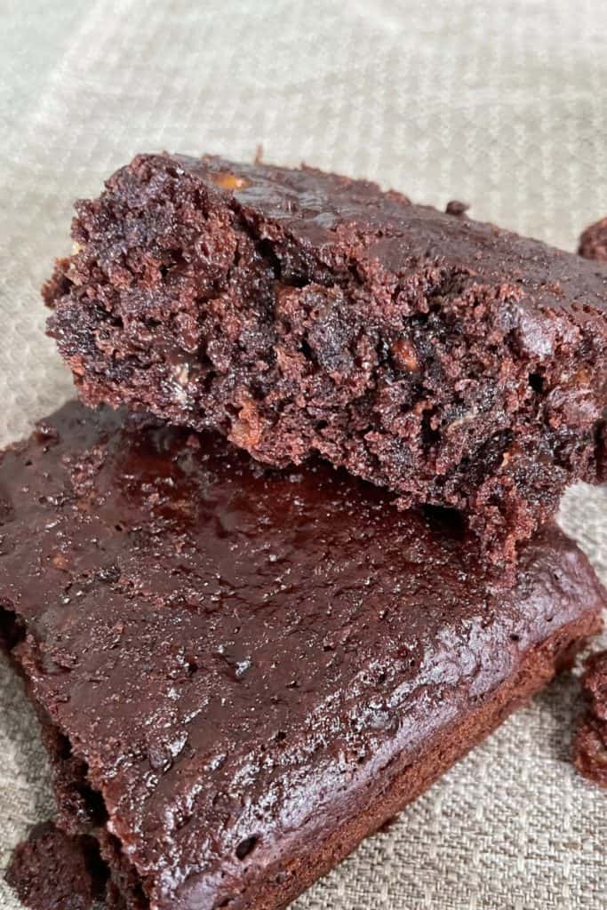 eggless banana chocolate brownies