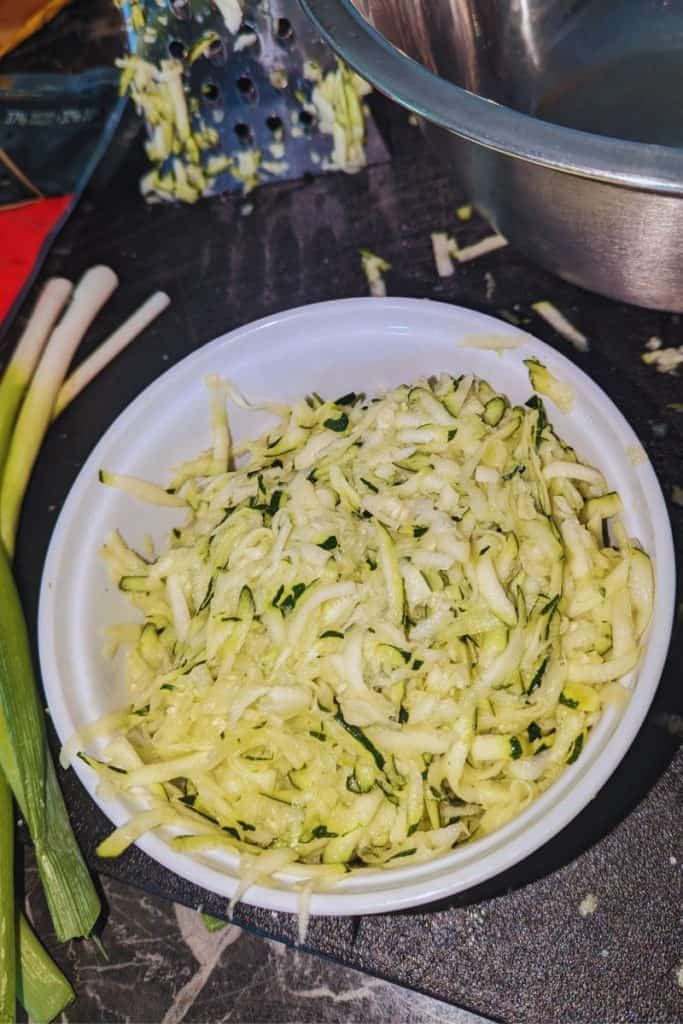 grate zucchini