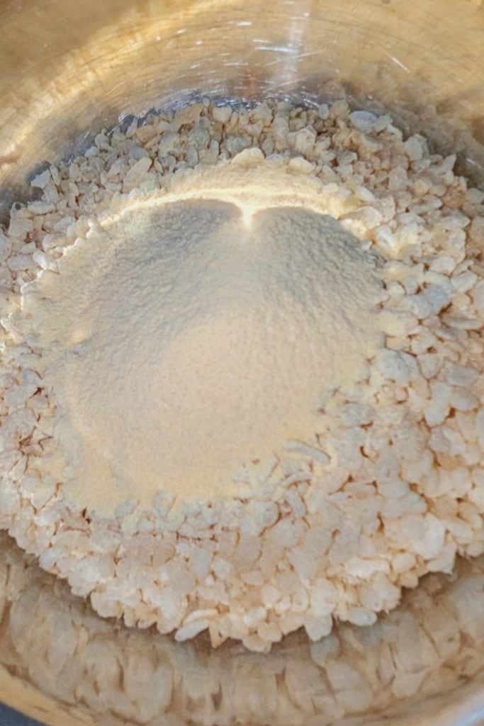 tang powder and rice krispies