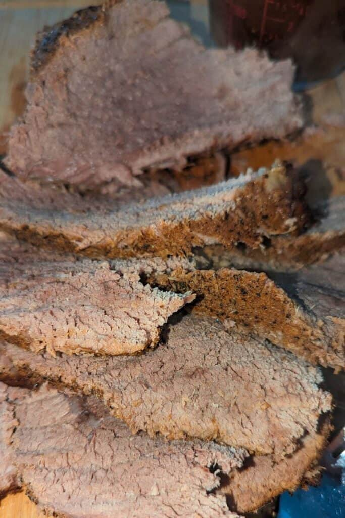 cooked roast beef sliced thinly