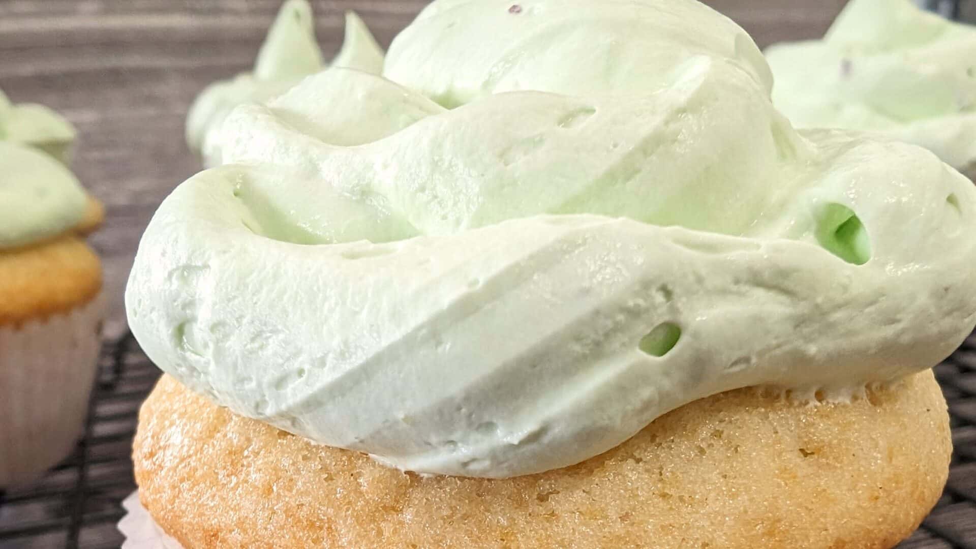_Pistachio Cupcakes with Cool Whip Frosting