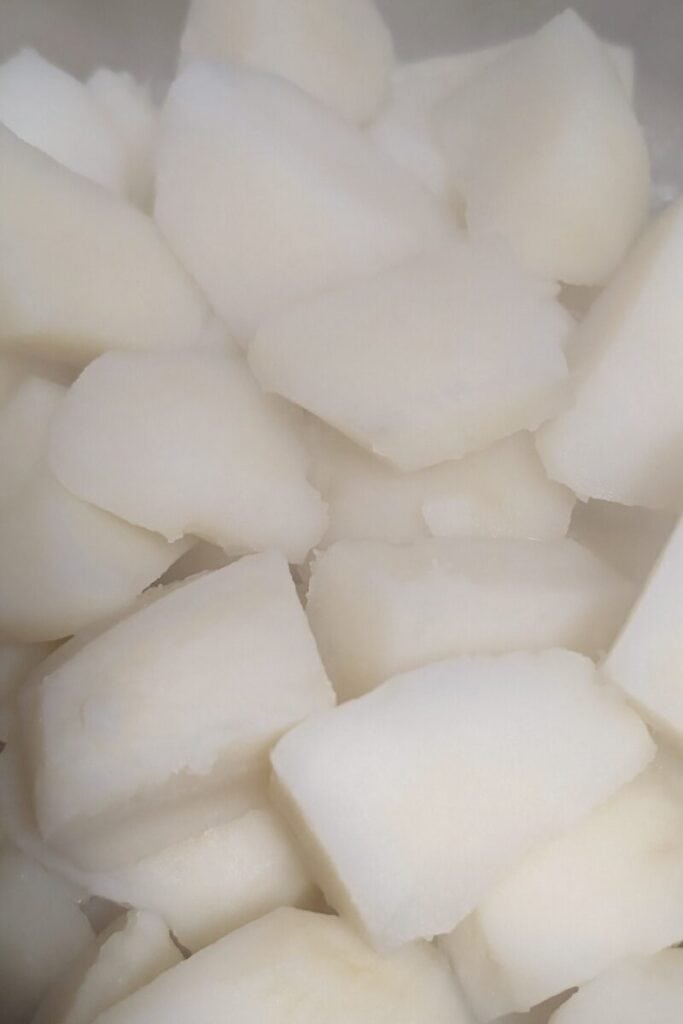 fork tender cooked potatoes