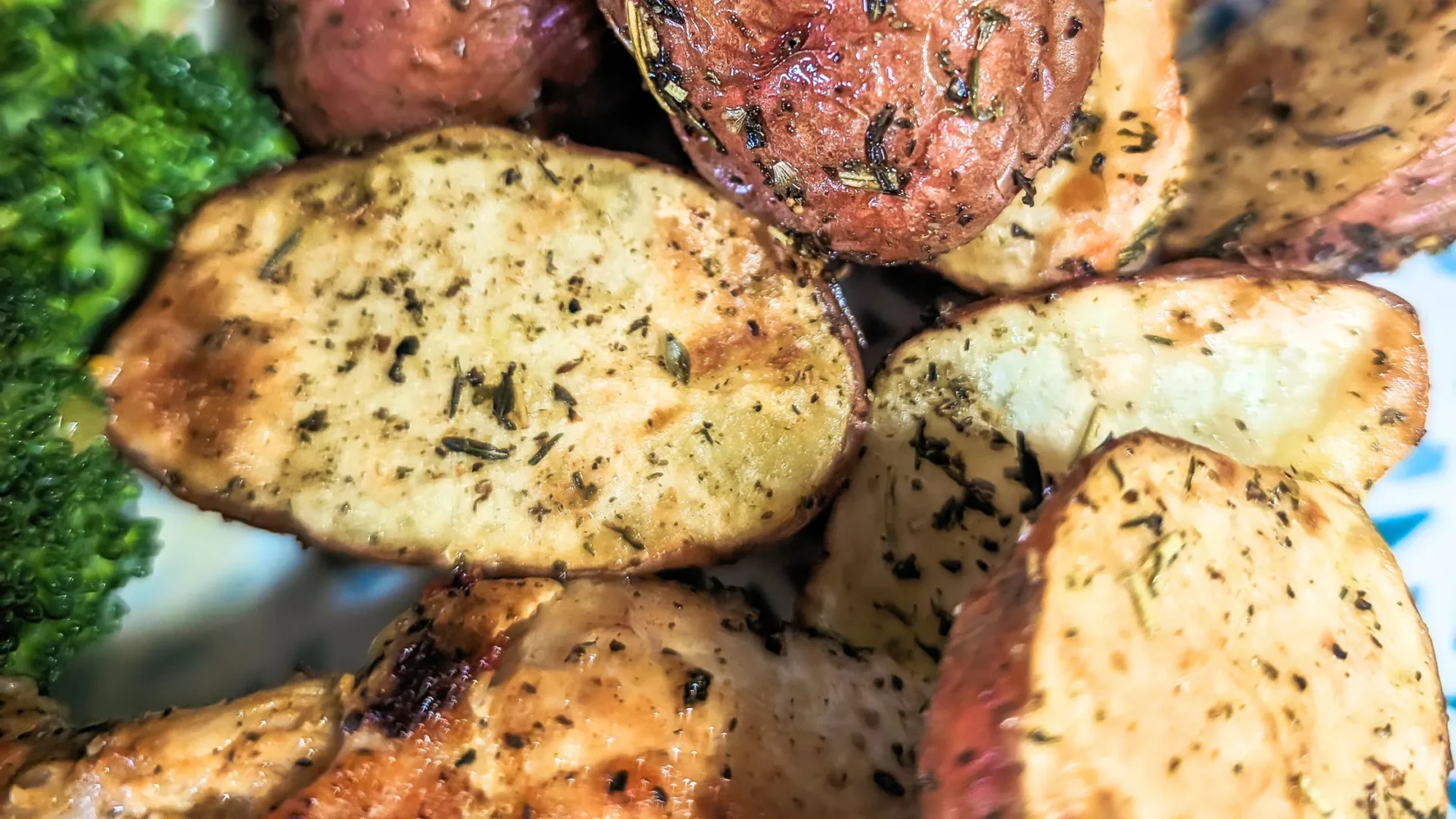 easy herbed baby potatoes in the air fryer