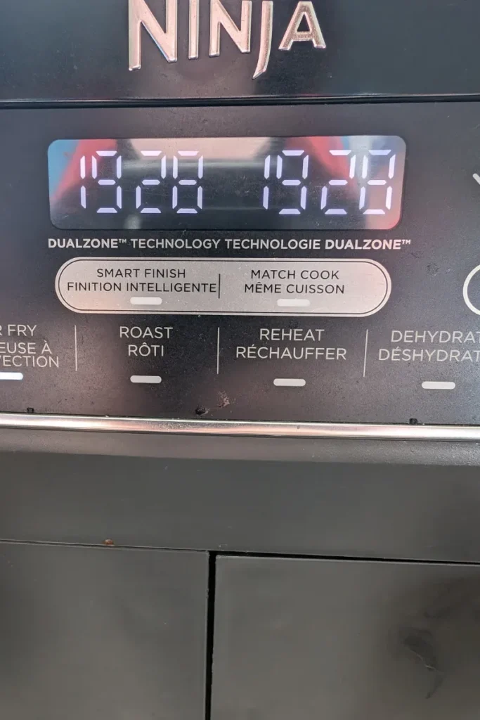 setting the air fryer to temp