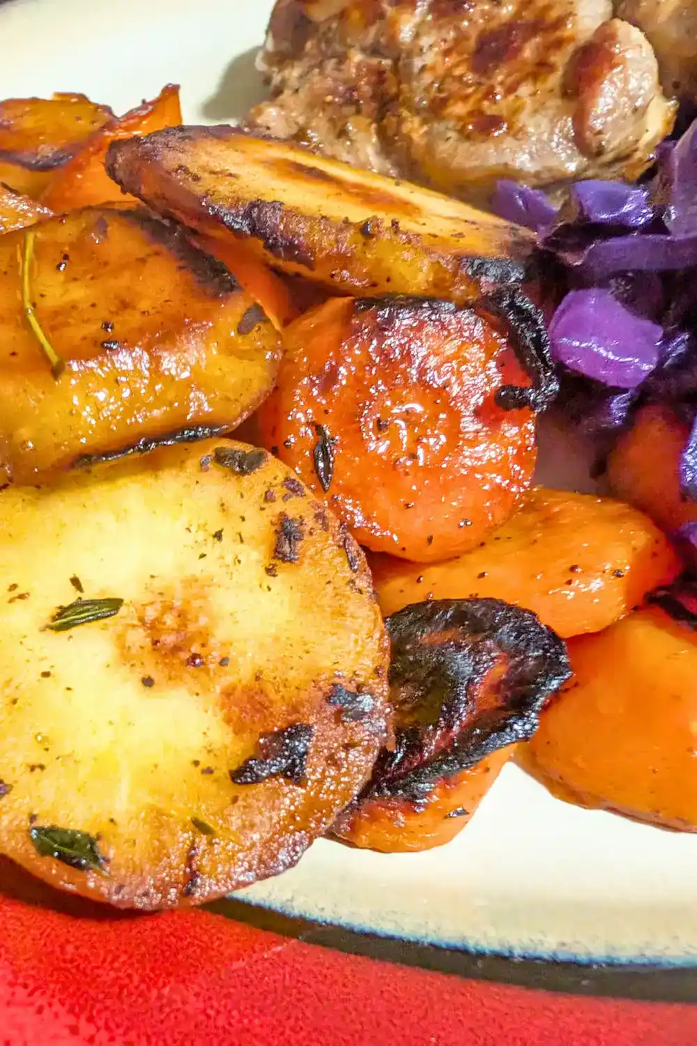 sauteed carrots and parsnips