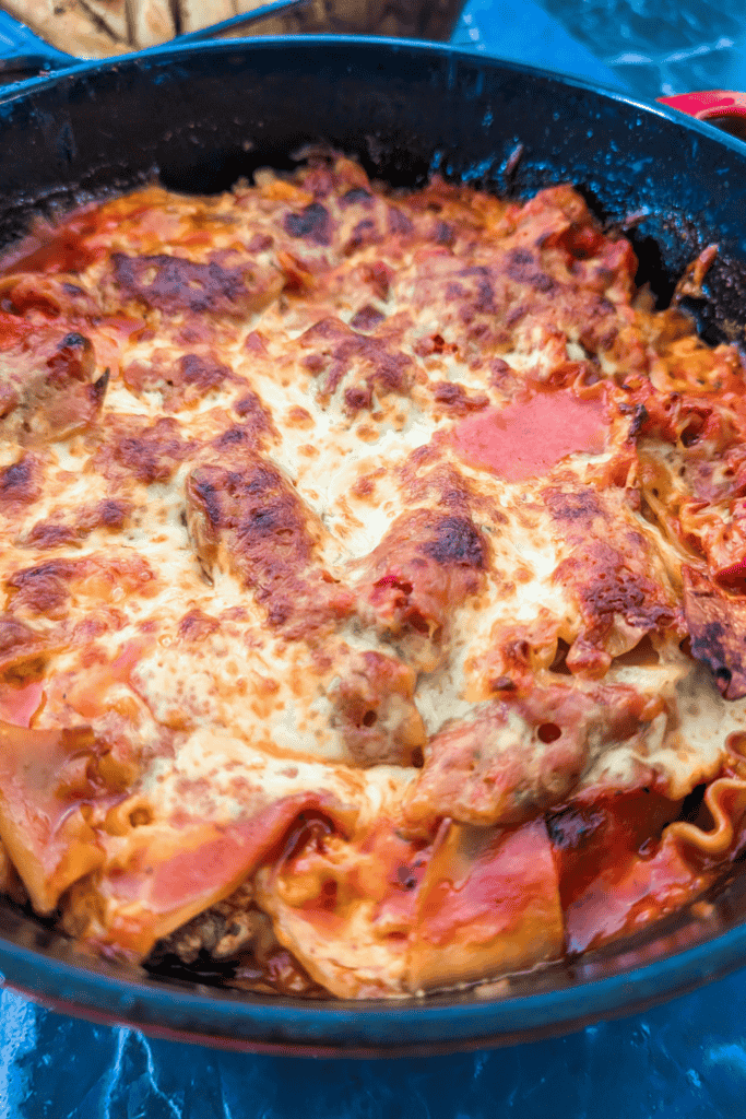 the baked dutch oven lasagna