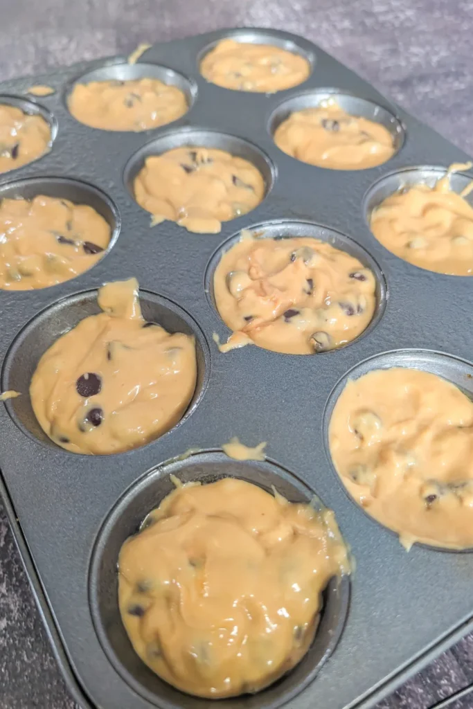 add the batter to prepared pan