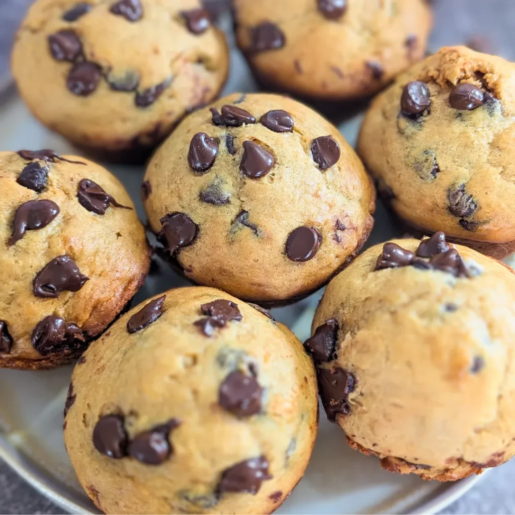 wowbutter banana chocolate chip muffins