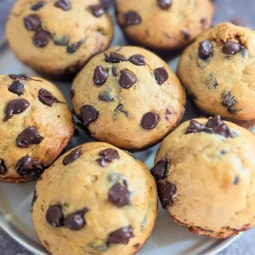 wowbutter banana chocolate chip muffins