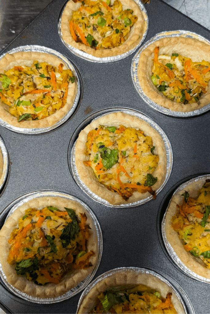 baked until golden crust and dry center
