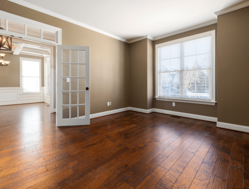 A clean space by Chupps Interior Construction, ready for painting or your next kitchen remodel project.