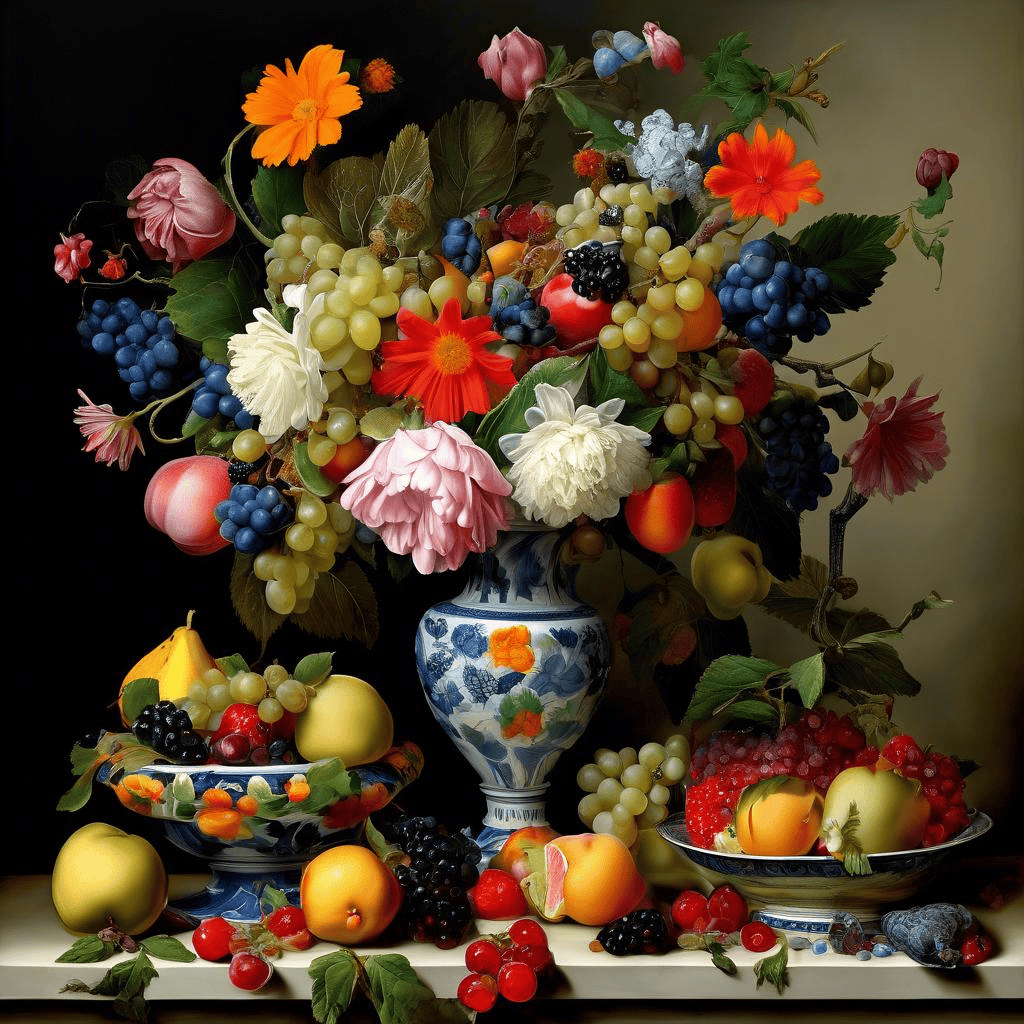 Natureza morta com frutos e flores – Josefa de Obidos