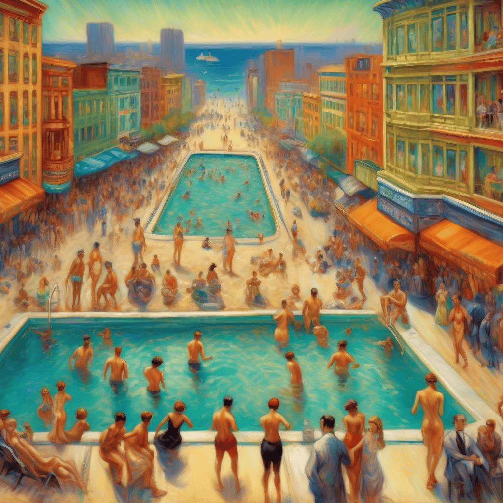 North Beach Swimming Pool – William James Glackens