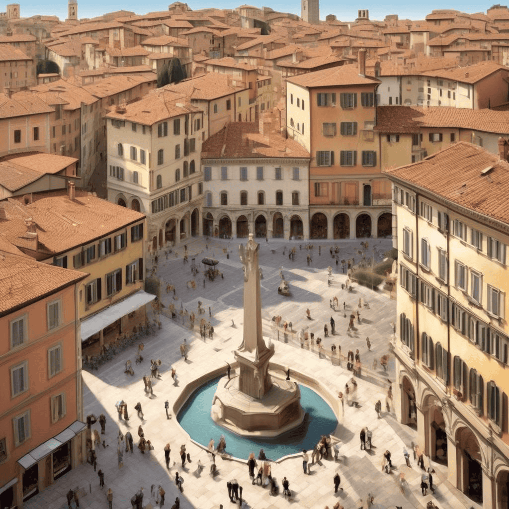 The Bersaglieri at the Fountain, Perugia – Elizabeth Thompson