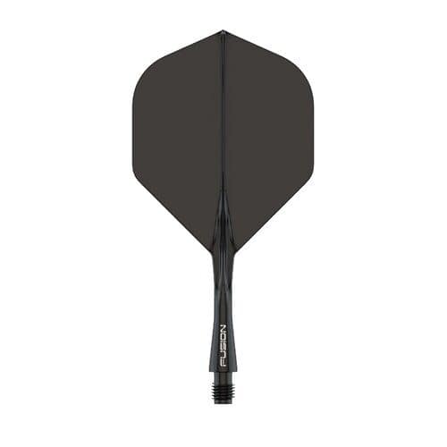 Fusion Flights & Shaft Solid Black