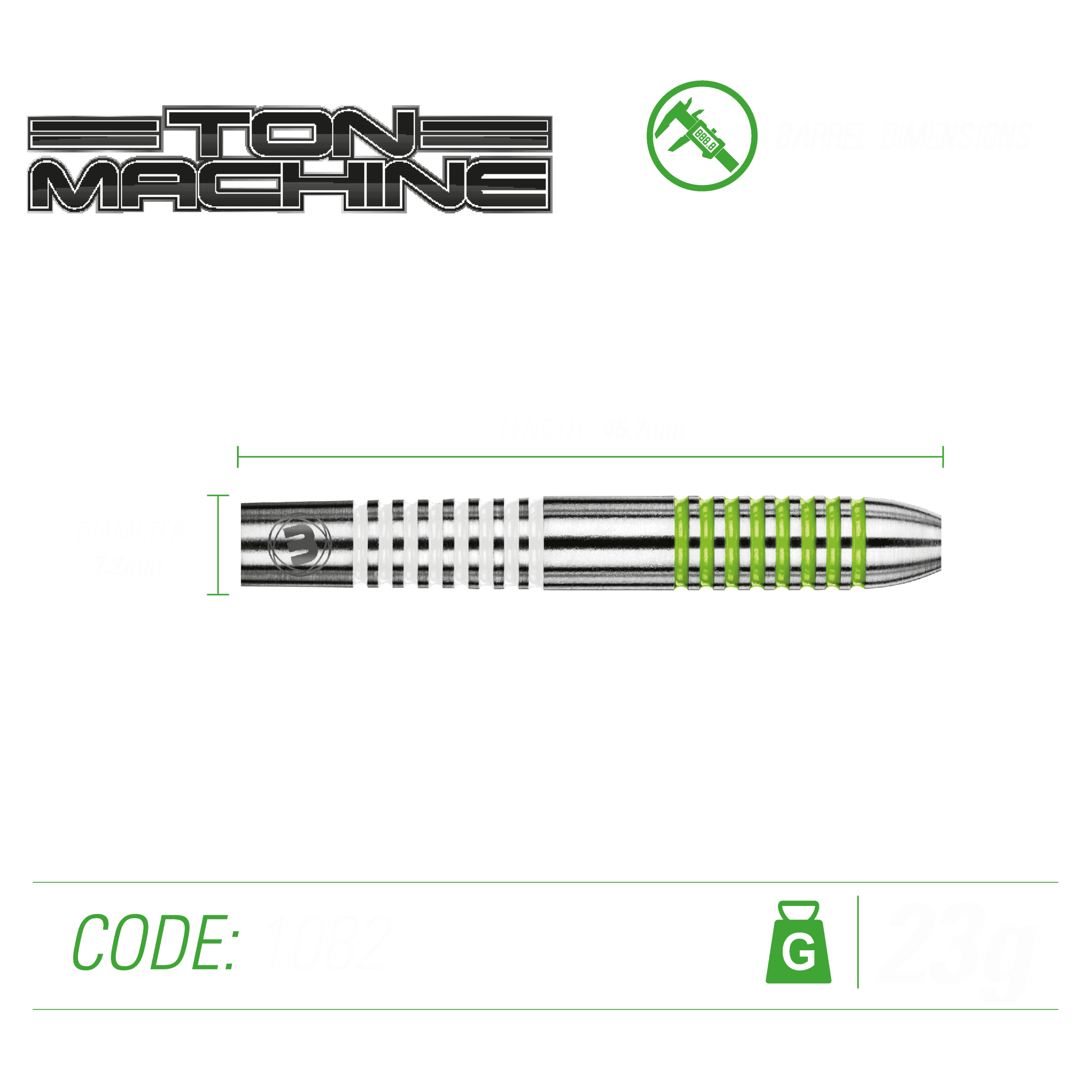 Ton Machine 80% Tungsten G/W - Bilde 4