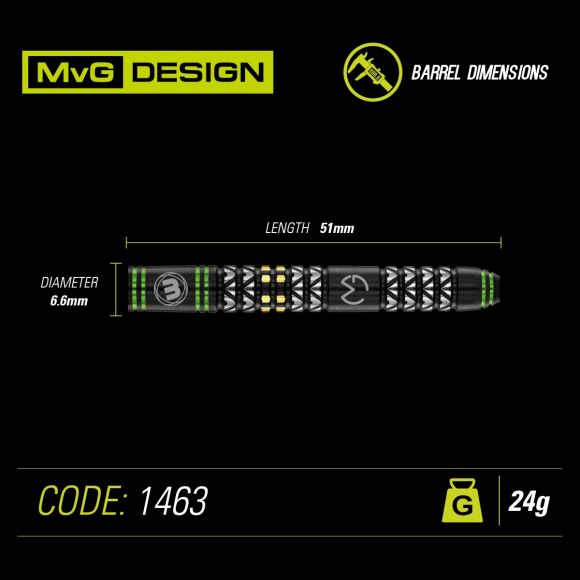 Michael van Gerwen Vantage 90% Darts 24 gram - Bilde 2
