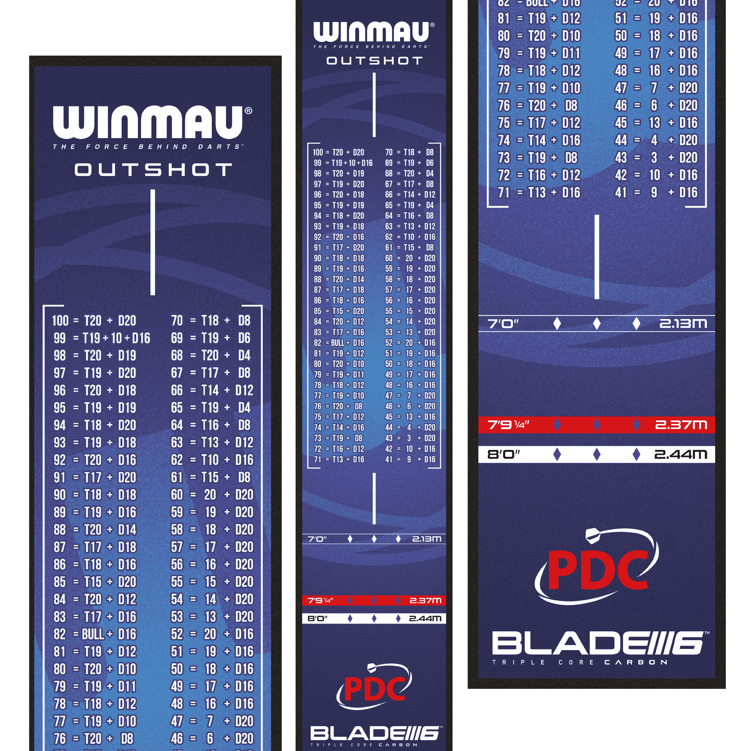Winmau Outshot Dartmat - Bilde 3