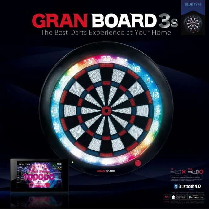 Granboard 3S Professional Electronic Soft Tip Dartboard Blå - Bilde 2