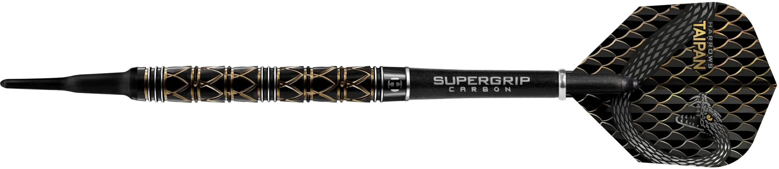 Harrows Taipan Darts - Soft Tip - Black & Gold 20g - Bilde 2