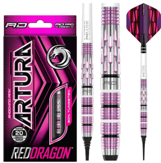 Darts Artura Shocking Pink Soft Tip