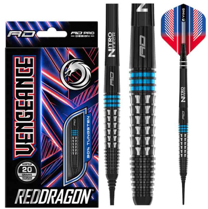 Vengeance Blue Softip 18g Darts