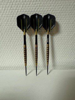 Jojo Gold and Black 90% Tungsten Steal tip Darts 23g