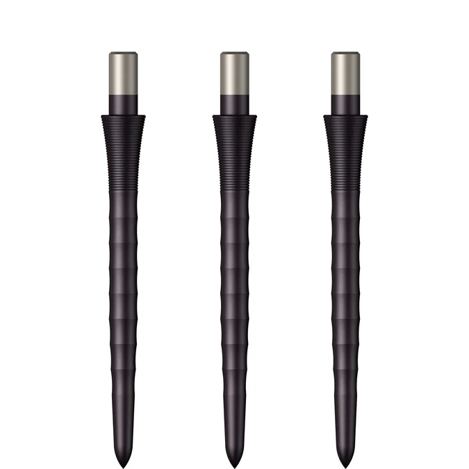 Mission Sniper Points 32mm- Steel Tip - Precision Spare Points - Ripple - Black