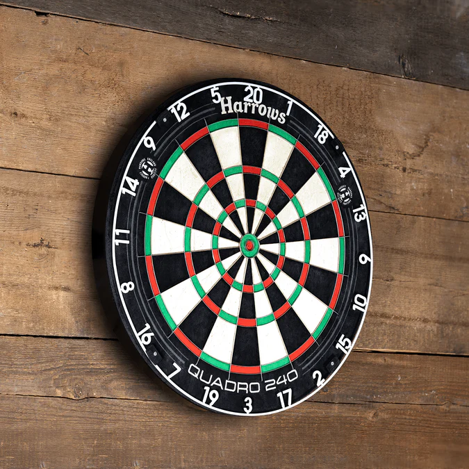 Harrows Quadro 240 Dartboard - Professional - African Sisal - Bilde 7