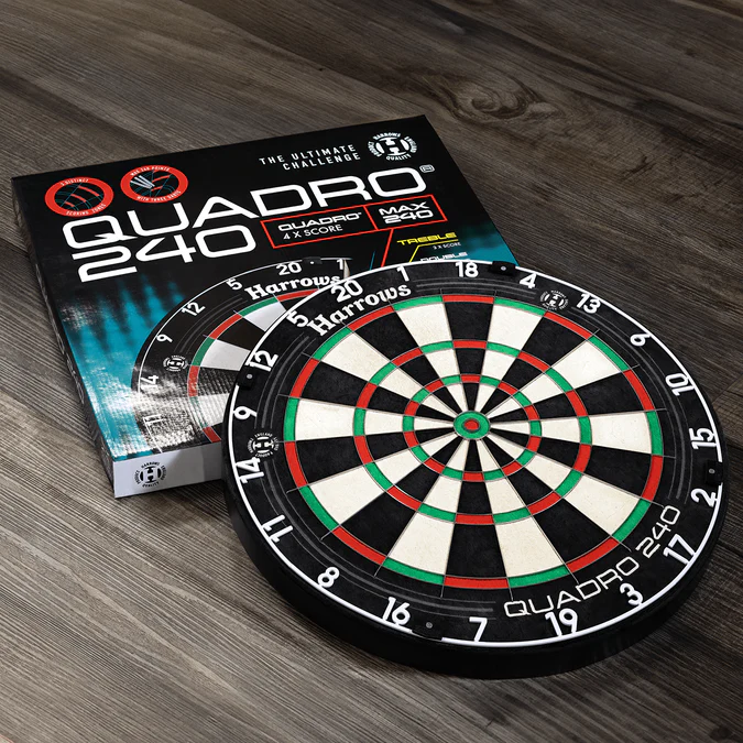Harrows Quadro 240 Dartboard - Professional - African Sisal - Bilde 6
