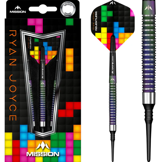 Mission Ryan Joyce Darts - Soft Tip - Relentless - PVD Coral