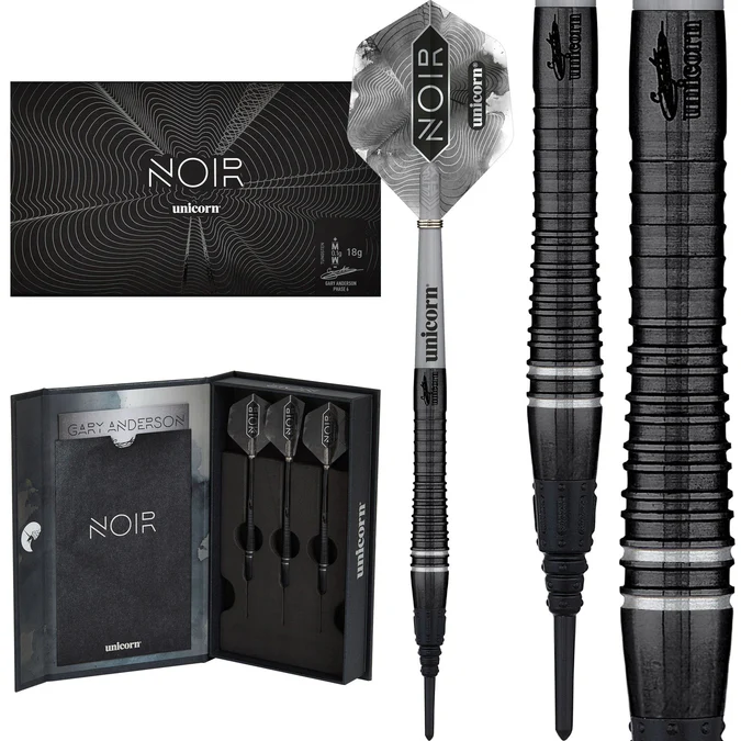Unicorn Gary Anderson Darts - Soft Tip - The Flying Scotsman - Noir Organic - Phase 6 - Bilde 3