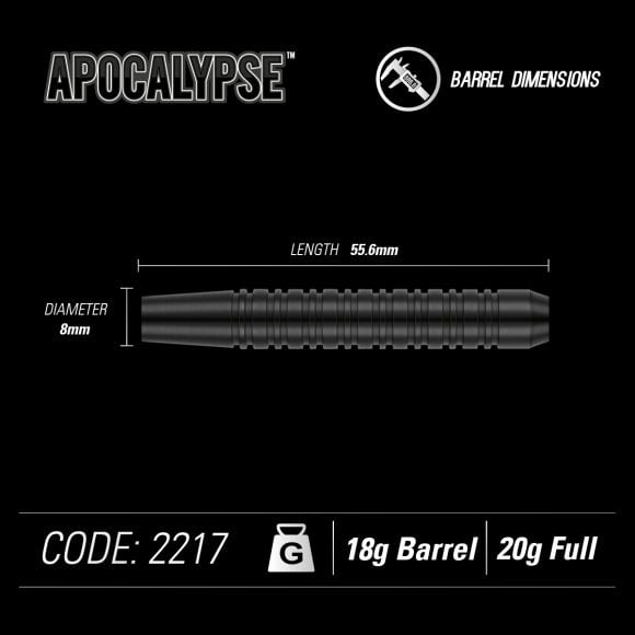 Winmau Apocalypse 20 gram Brass - Bilde 5