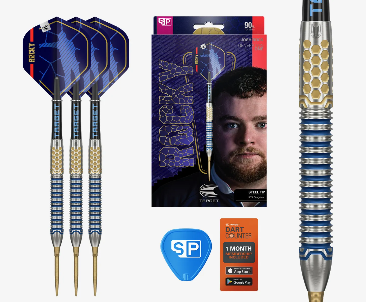 Josh Rock G1 90% SP Steel Tip Darts 2025