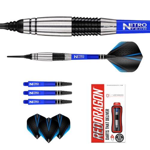 Red Dragon Cyclone 90% Soft Tip Darts 20g - Bilde 3