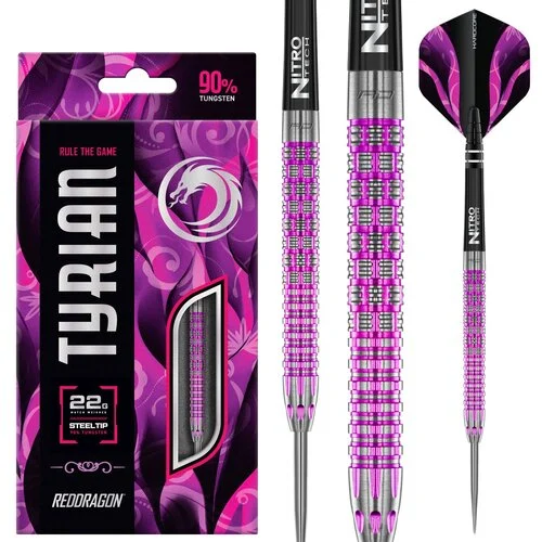 Red Dragon Tyrian Purple 90% Steel Tip Darts