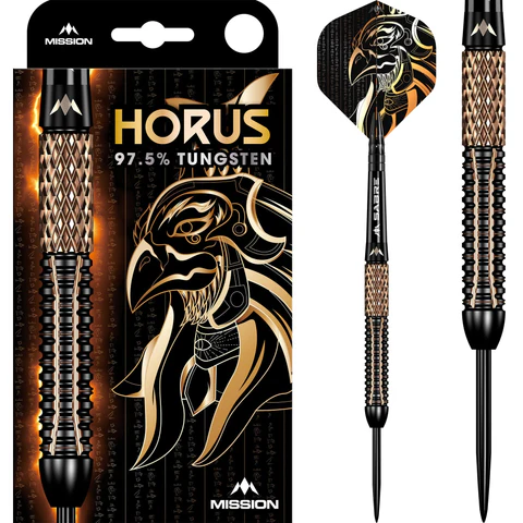 Mission Horus Darts - Black & Bronze