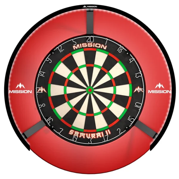 Mission Torus 270 Dartboard Lighting - Bright White Light - Black