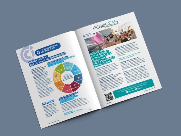 design et impression d'un magazine pour la CCi Quimper